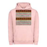 Pigment Salmon christmas mistletoe and stripes seamless pattern Urban Hoodie - BundleAndBundleShop