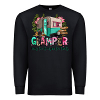 Black glamper way too boujee for tents 2 Premium Sweatshirt - RanaPortraitStore