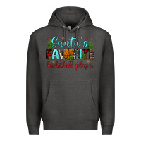Charcoal Heather santa s favorite basketball player Premium Hoodie - JahusDesignShop