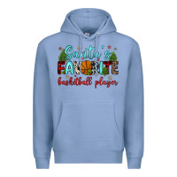 Colony Blue santa s favorite basketball player Premium Hoodie - JahusDesignShop
