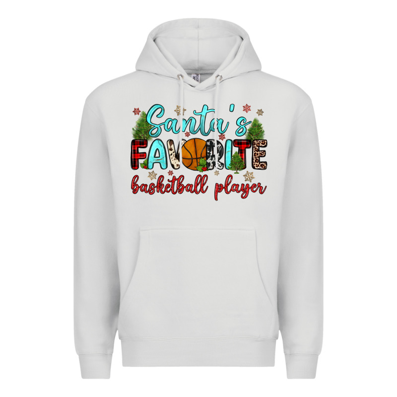 Santa S Favorite Basketball Player Premium Hoodie by JahusDesignShop | Teevron