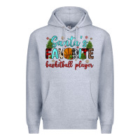 Heather Grey santa s favorite basketball player Premium Hoodie - JahusDesignShop