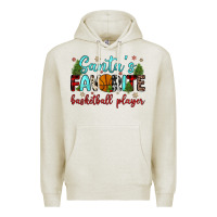 Oatmeal Heather santa s favorite basketball player Premium Hoodie - JahusDesignShop