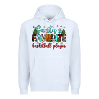 White santa s favorite basketball player Premium Hoodie - JahusDesignShop