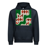 Navy christmas diamond plaid and green glitter seamless pattern Urban Hoodie - BundleAndBundleShop