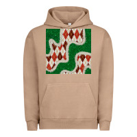 Pigment Burro christmas diamond plaid and green glitter seamless pattern Urban Hoodie - BundleAndBundleShop