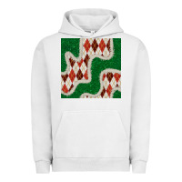 Pigment Lunar Rock christmas diamond plaid and green glitter seamless pattern Urban Hoodie - BundleAndBundleShop
