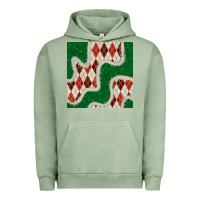 Pigment Oil Green christmas diamond plaid and green glitter seamless pattern Urban Hoodie - BundleAndBundleShop