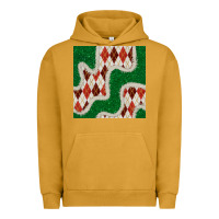 Pigment Peanut Butter christmas diamond plaid and green glitter seamless pattern Urban Hoodie - BundleAndBundleShop