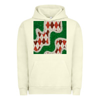 Pigment Pistachio christmas diamond plaid and green glitter seamless pattern Urban Hoodie - BundleAndBundleShop