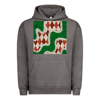 Pigment Tornado christmas diamond plaid and green glitter seamless pattern Urban Hoodie - BundleAndBundleShop