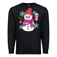 Black bougie snowman Premium Sweatshirt - Zillion Design Studio