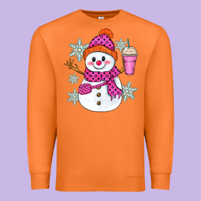 Bougie Snowman Premium Sweatshirt Designed By Zillion Design Studio