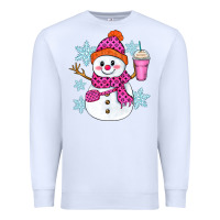 White bougie snowman Premium Sweatshirt - Zillion Design Studio
