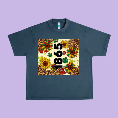 Juneteenth 1865 Sunflowers Urban Heavy Tee Designed By Artiststas