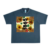 Midnight Navy juneteenth 1865 sunflowers Urban Heavy Tee - Artiststas