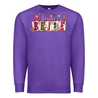 Purple team bride Premium Sweatshirt - texasbilliewilder