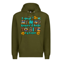 Army Green i speak my mind because it hurts to bite my tongue Premium Hoodie - AdoDesignShop