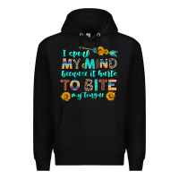 Black i speak my mind because it hurts to bite my tongue Premium Hoodie - AdoDesignShop