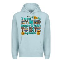 Blue Mist i speak my mind because it hurts to bite my tongue Premium Hoodie - AdoDesignShop