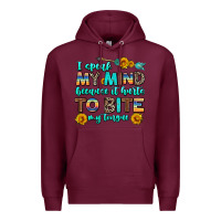 Burgundy i speak my mind because it hurts to bite my tongue Premium Hoodie - AdoDesignShop