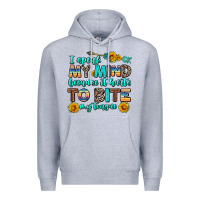 Heather Grey i speak my mind because it hurts to bite my tongue Premium Hoodie - AdoDesignShop