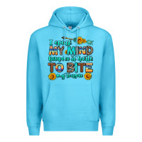 Ocean Blue i speak my mind because it hurts to bite my tongue Premium Hoodie - AdoDesignShop