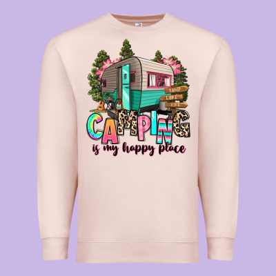 Premium Sweatshirt camping is my happy place