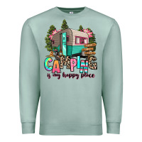 Seafoam camping is my happy place Premium Sweatshirt - RanaPortraitStore