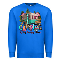 True Royal camping is my happy place Premium Sweatshirt - RanaPortraitStore
