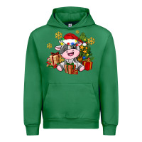 Emerald little cute christmas cow Urban Hoodie - AdoDesignShop
