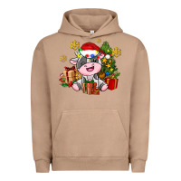 Pigment Burro little cute christmas cow Urban Hoodie - AdoDesignShop
