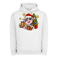 Pigment Lunar Rock little cute christmas cow Urban Hoodie - AdoDesignShop