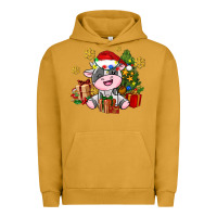 Pigment Peanut Butter little cute christmas cow Urban Hoodie - AdoDesignShop
