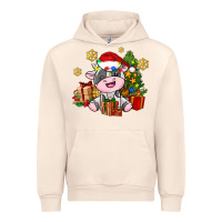 Sandshell little cute christmas cow Urban Hoodie - AdoDesignShop