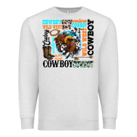 Oatmeal Heather western cowboy wild west Premium Sweatshirt - texasbilliewilder