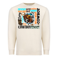 Sandshell western cowboy wild west Premium Sweatshirt - texasbilliewilder