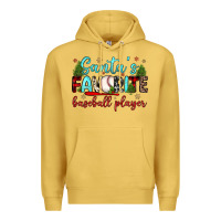 Santa S Favorite Baseball Player Premium Hoodie | Teevron
