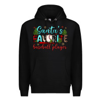 Black santa s favorite baseball player Premium Hoodie - JahusDesignShop