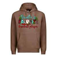 Chestnut santa s favorite baseball player Premium Hoodie - JahusDesignShop