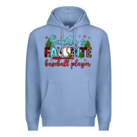 Colony Blue santa s favorite baseball player Premium Hoodie - JahusDesignShop