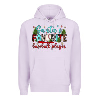 Lilac santa s favorite baseball player Premium Hoodie - JahusDesignShop