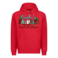 Red santa s favorite baseball player Premium Hoodie - JahusDesignShop