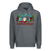 Rock santa s favorite baseball player Premium Hoodie - JahusDesignShop
