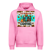 Fuchsia Pink i’d rather be camping Urban Hoodie - JahusDesignShop