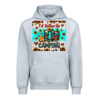 Heather Grey i’d rather be camping Urban Hoodie - JahusDesignShop