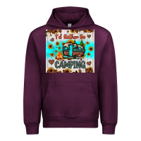 Mauve Wine i’d rather be camping Urban Hoodie - JahusDesignShop