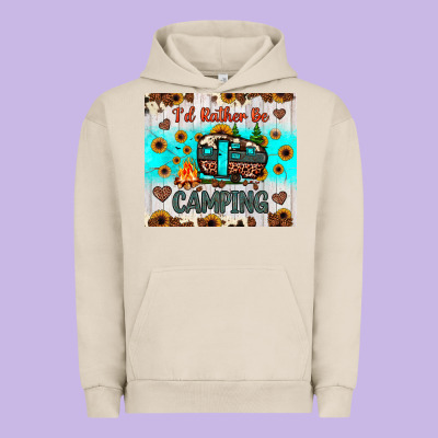I’d Rather Be Camping Urban Hoodie Designed By Jahusdesignshop