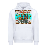 White i’d rather be camping Urban Hoodie - JahusDesignShop