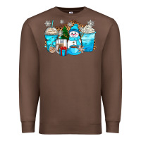 Chestnut winter snowman coffee cups Premium Sweatshirt - Zillion Design Studio